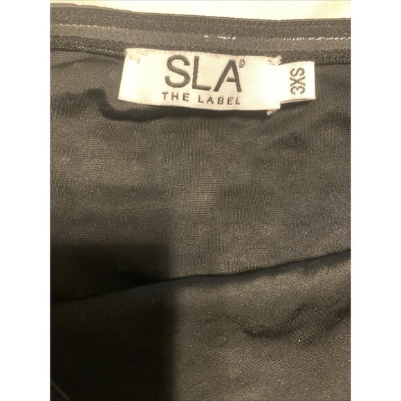 SLA The Label Black Suki Diamante Strapless Rhinestones Slinky Tube Top 3xs - Picture 4 of 7